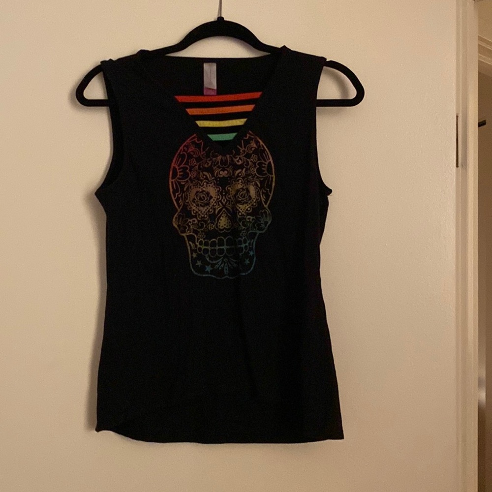 🌟3/$15🌟 Colorful skull tank